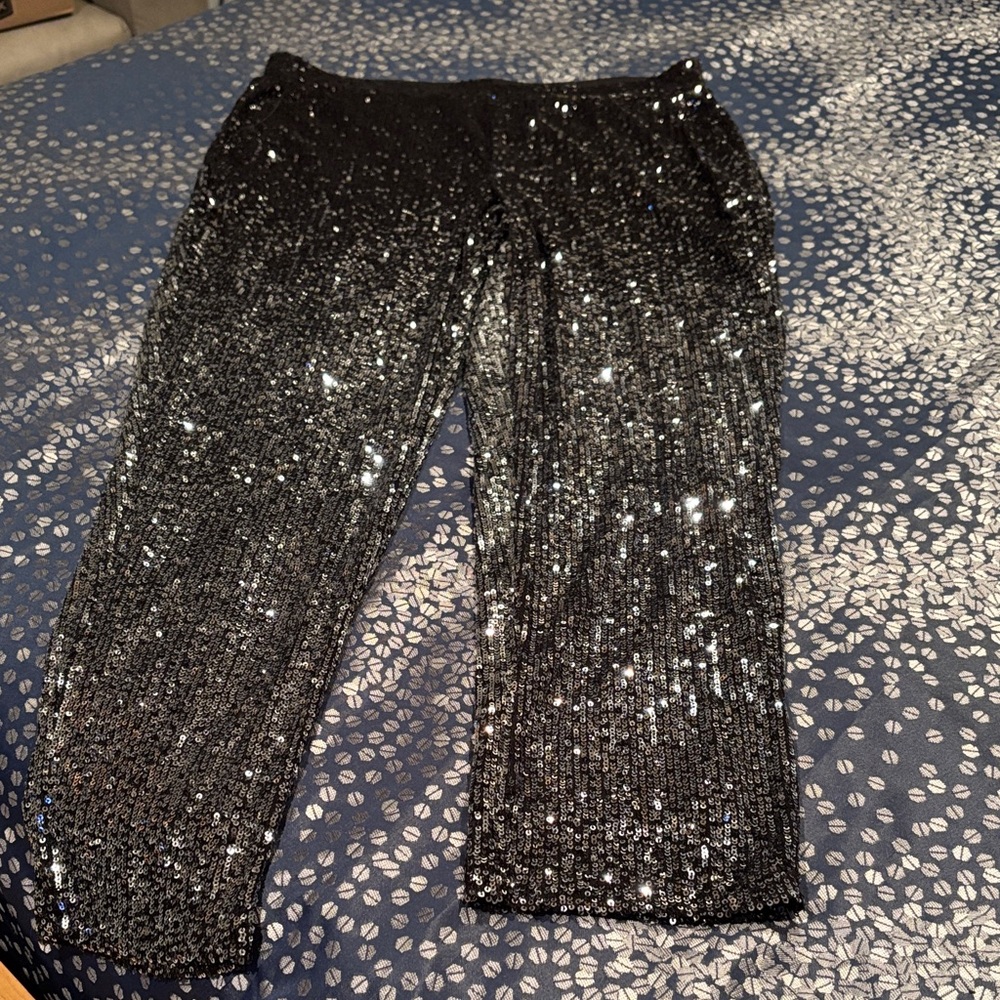 Brand New Cable & Gauge Black Sequin Pants